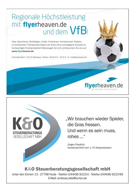 Das Blaue - Saison 2012/2013 #2 - VfB Oldenburg