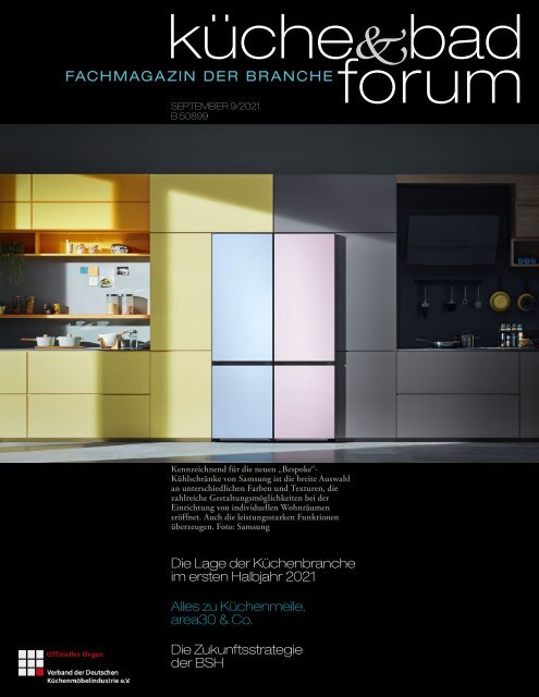 küche&bad forum Ausgabe 09.2021