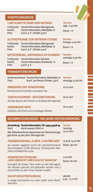 Wernigerode & Schierke Oktober Tipps 2021