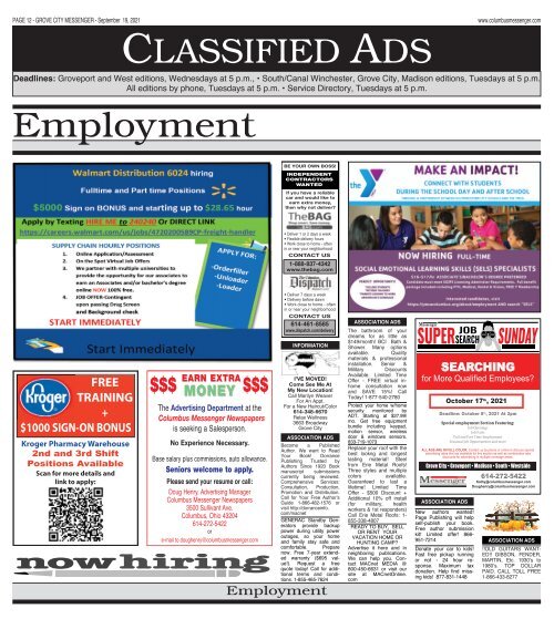 Grove City Messenger - September 19th, 2021