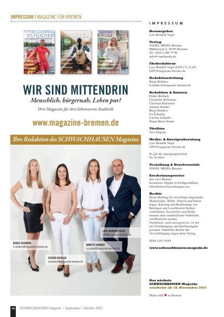 SCHWACHHAUSEN Magazin | September-Oktober 2021