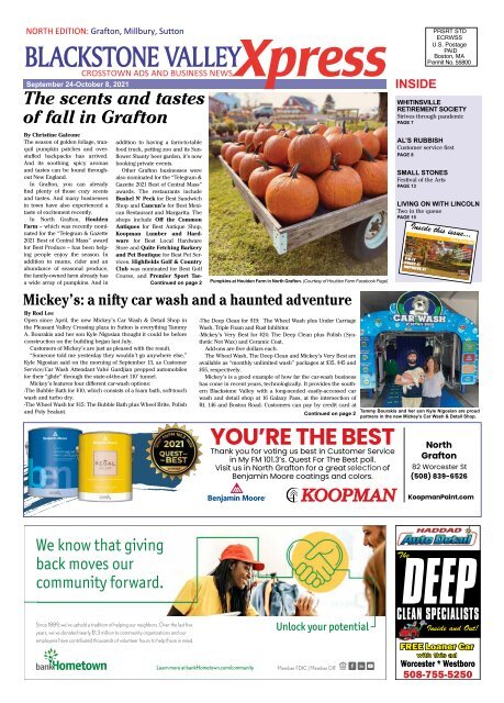 Blackstone Valley Xpress September 21, 2021