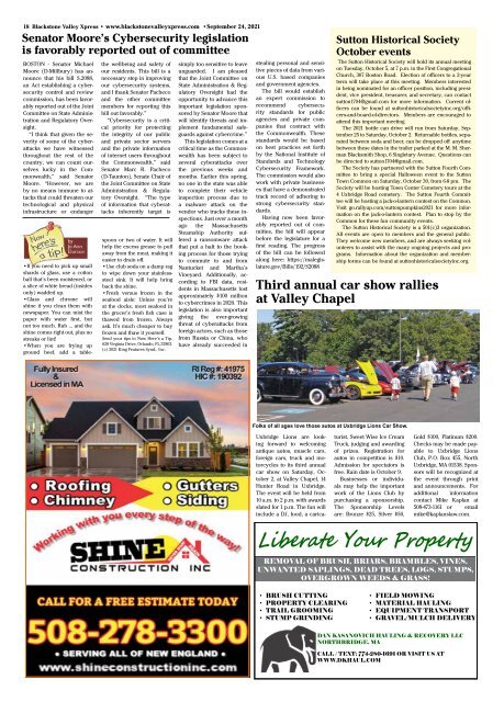 Blackstone Valley Xpress September 21, 2021