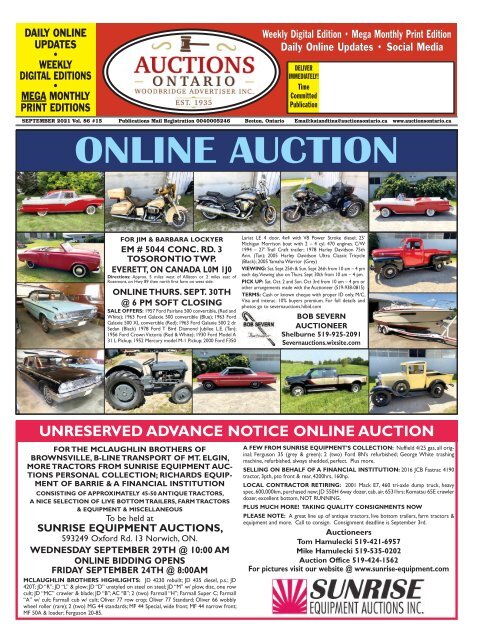 Woodbridge Advertiser/AuctionsOntario.ca - 2021-09-21