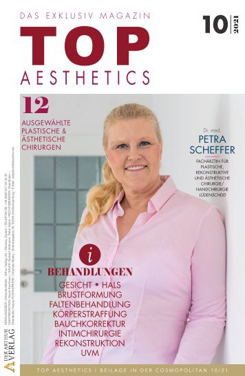 TOP AESTHETICS – Beilage in der Cosmopolitan 10/21