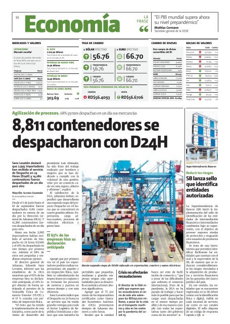 Edición impresa HOY miércoles 22 de septiembre del 2021