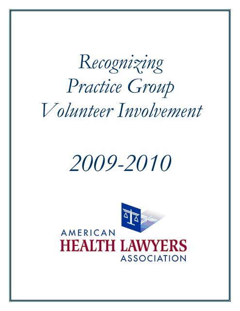 2009-2010 Practice Group Webinars - American Health The