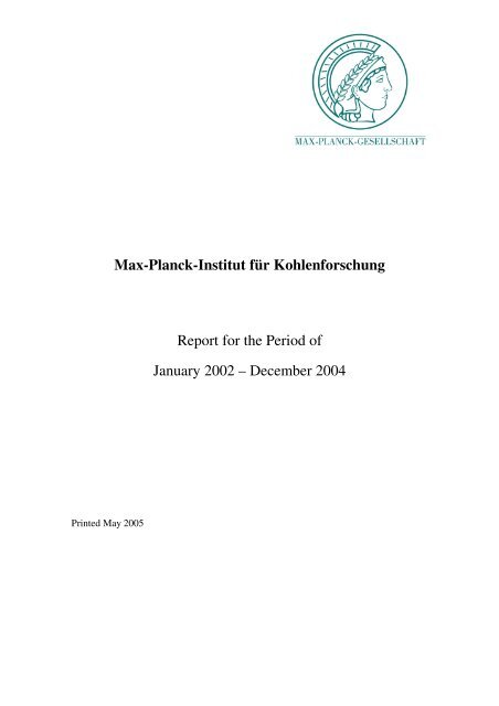 5 - Max-Planck-Institut für Kohlenforschung