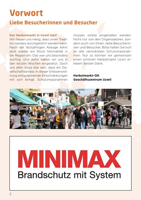 Festführer | Herbstmarkt Uzwil 2021