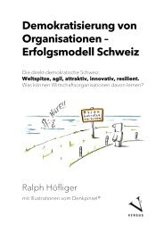 Leseprobe: Ralph Höfliger: Demokratisierung von Organisationen – Erfolgsmodell Schweiz