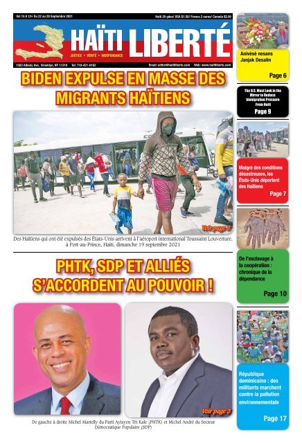 Haiti Liberte 22 Septembre 2021