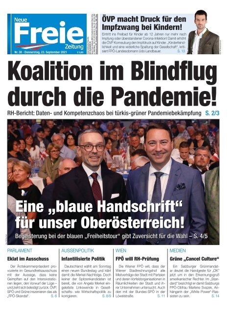 Koalition im Blindflug durch die Pandemie!