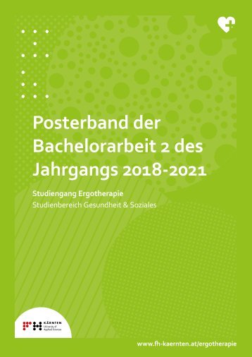 Posterband der Bachelorarbeit 2 des Jahrgangs 2018–2021