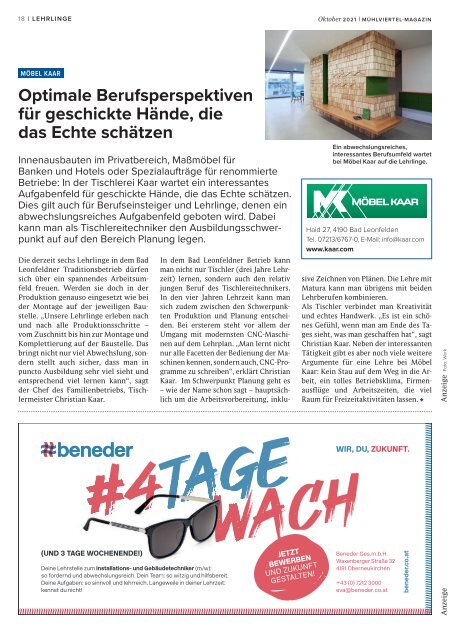 Mühlviertel Magazin Oktober 2021