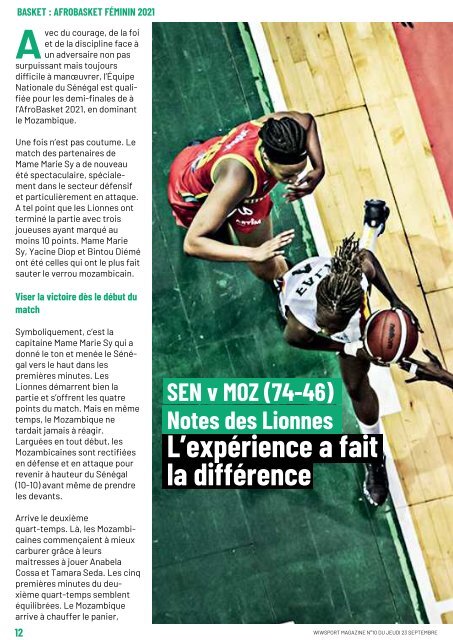 wiwsport Magazine n°10 - 23 septembre 2021