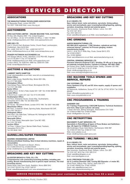 Manufacturing Machinery World October 2021