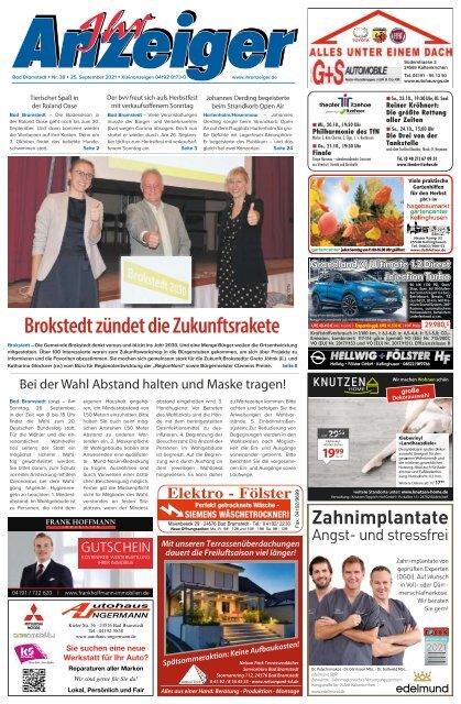 Ihr Anzeiger Bad Bramstedt 38 2021