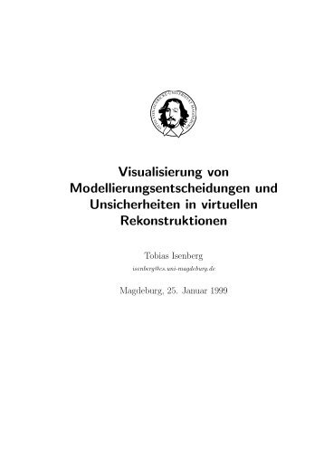 Visualisierung von Modellierungsentscheidungen ... - Tobias Isenberg