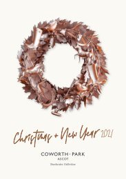 Festive season at Coworth Park