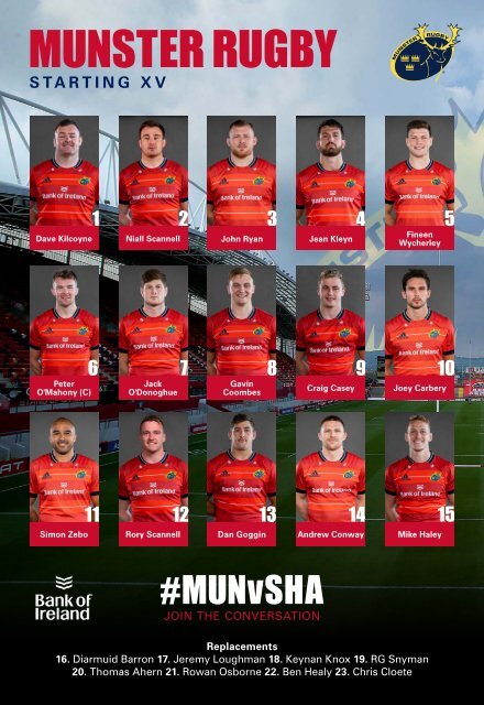 Munster Rugby v Cell C Sharks Match Programme