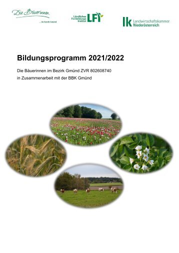 Bildungsprogramm Bezirk Gmünd_2021-2022