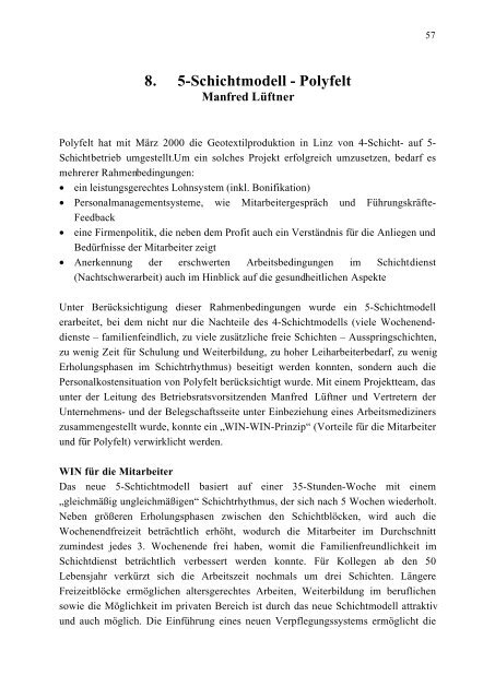 Tagungsbericht 2000 - Österreichisches Netzwerk Betriebliche ...