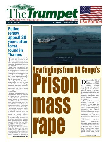 The Trumpet Newspaper Issue 554 (September 22 - October 5 2021) - USA Edition