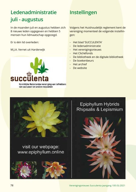 Succulenta - oktober 2021