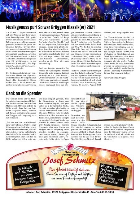 Stadtjournal Brüggen September:Oktober 2021