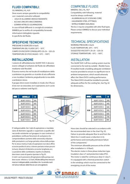 15 - Gruppi autonomi di raffreddamento Serie SILENT EVO 3