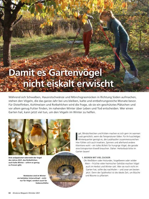 Alnatura Magazin Oktober 2021