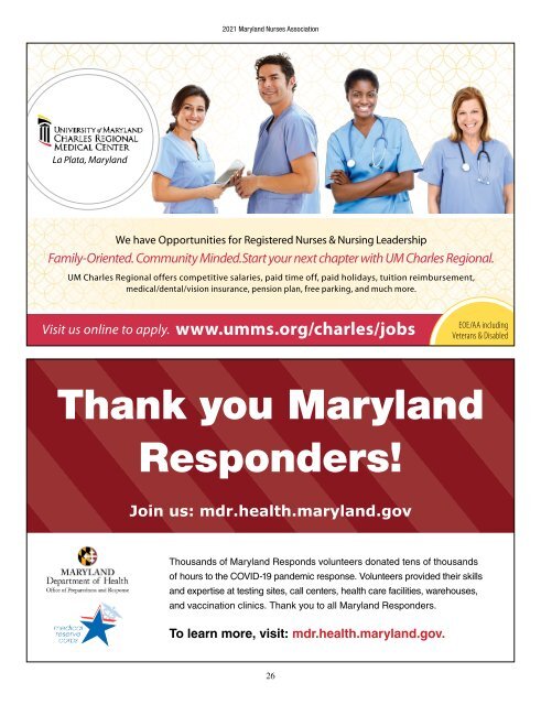 2021 Maryland Nurses Association Annual Convention