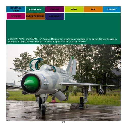 Single No. 38 Mikoyan Gurevich MiG-21MF extra material