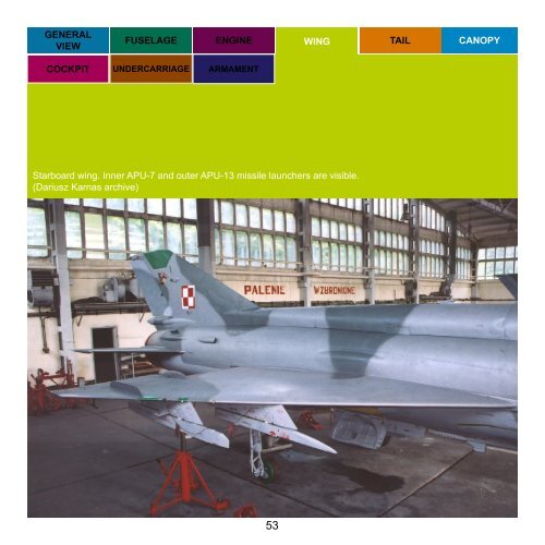 Single No. 38 Mikoyan Gurevich MiG-21MF extra material