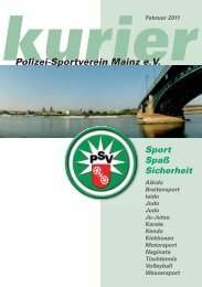 TISCHTENNIS - Abteilung - Polizei-Sportverein Mainz e.V.