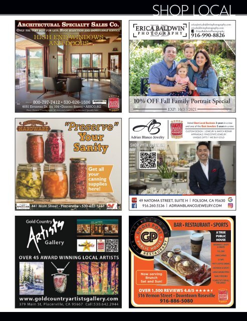 Style Magazine - October - El Dorado County Foothills - 2021