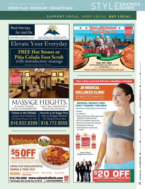 Style Magazine - October - El Dorado County Foothills - 2021