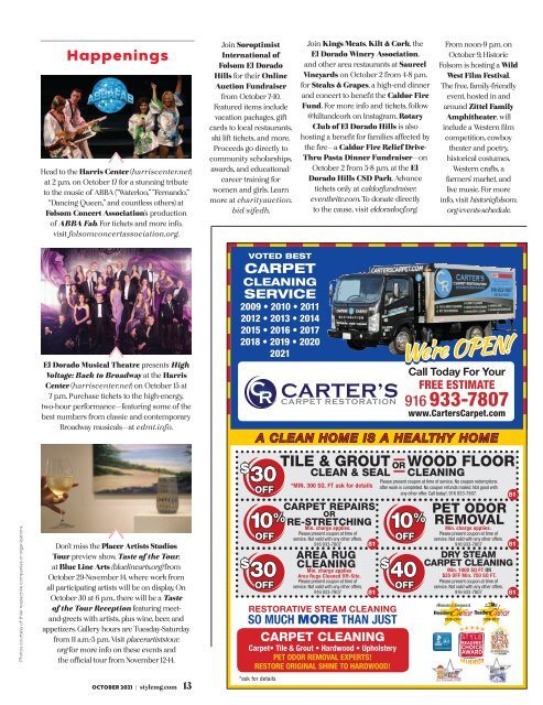 Style Magazine - October - El Dorado County Foothills - 2021
