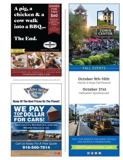Style Magazine - October - El Dorado County Foothills - 2021