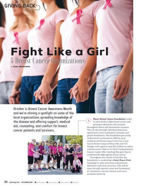 Style Magazine - October - El Dorado County Foothills - 2021