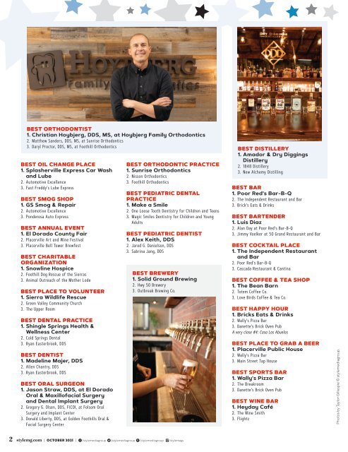 Style Magazine - October - El Dorado County Foothills - 2021
