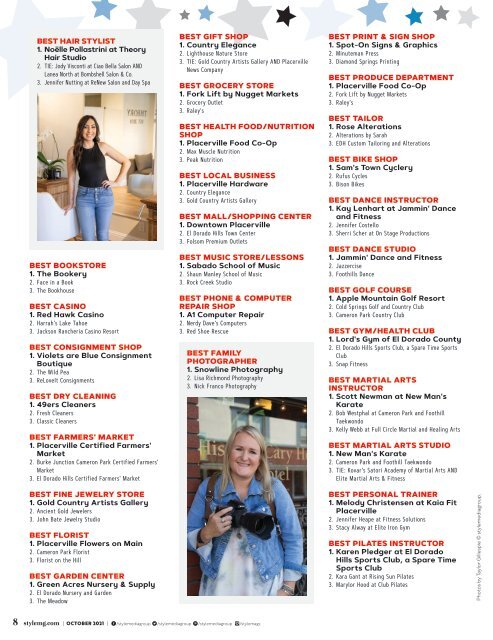 Style Magazine - October - El Dorado County Foothills - 2021