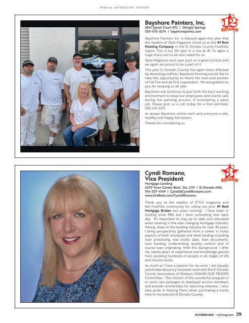 Style Magazine - October - El Dorado County Foothills - 2021