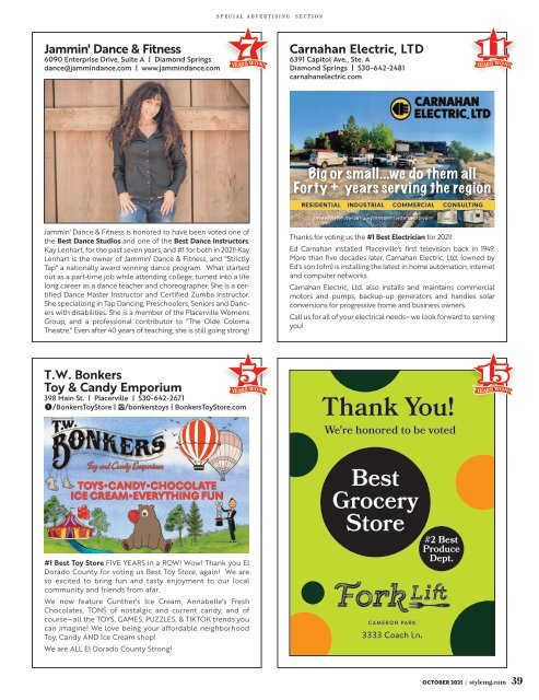 Style Magazine - October - El Dorado County Foothills - 2021