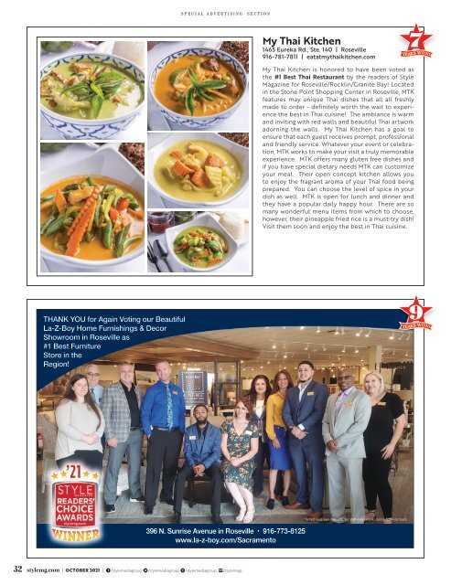 Style Magazine - Readers Choice Awards - Roseville Granite Bay Rocklin 2021