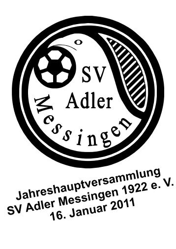 Sportspiegel Jahreshauptversammlung - SV Adler Messingen