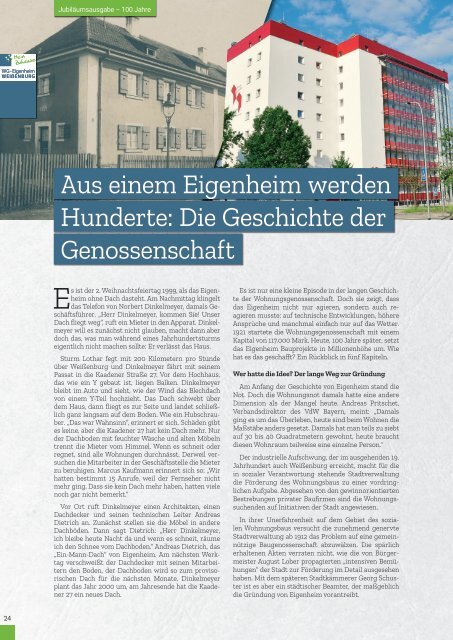 100 Jahre WG Eigenheim Weißenburg