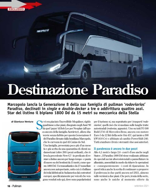 Pullman 39 settembre 2021