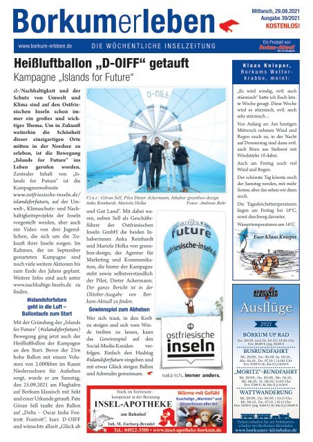 29.09.2021 / Borkumerleben - Die wöchentliche Inselzeitung