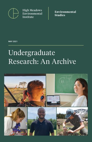 Undergraduate Research: An Archive - 2021 Program